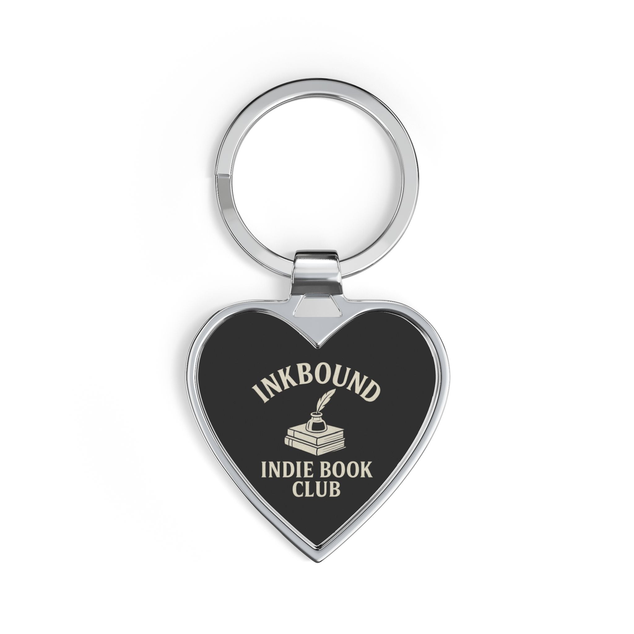 Inkbound Indie Book Club Heart Keychain - Book Lover Gift