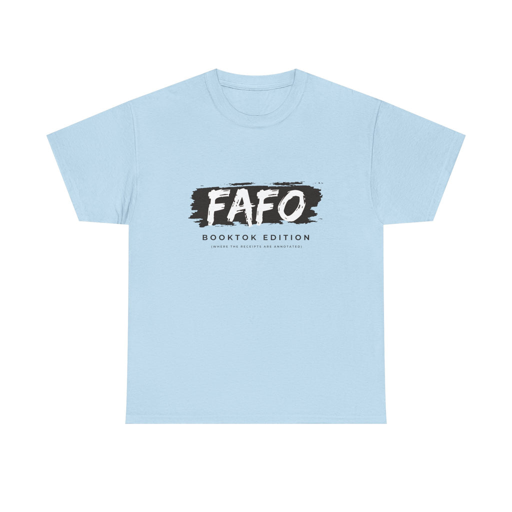 FAFO Booktok Edition Tee - Graphic White Crewneck T-Shirt