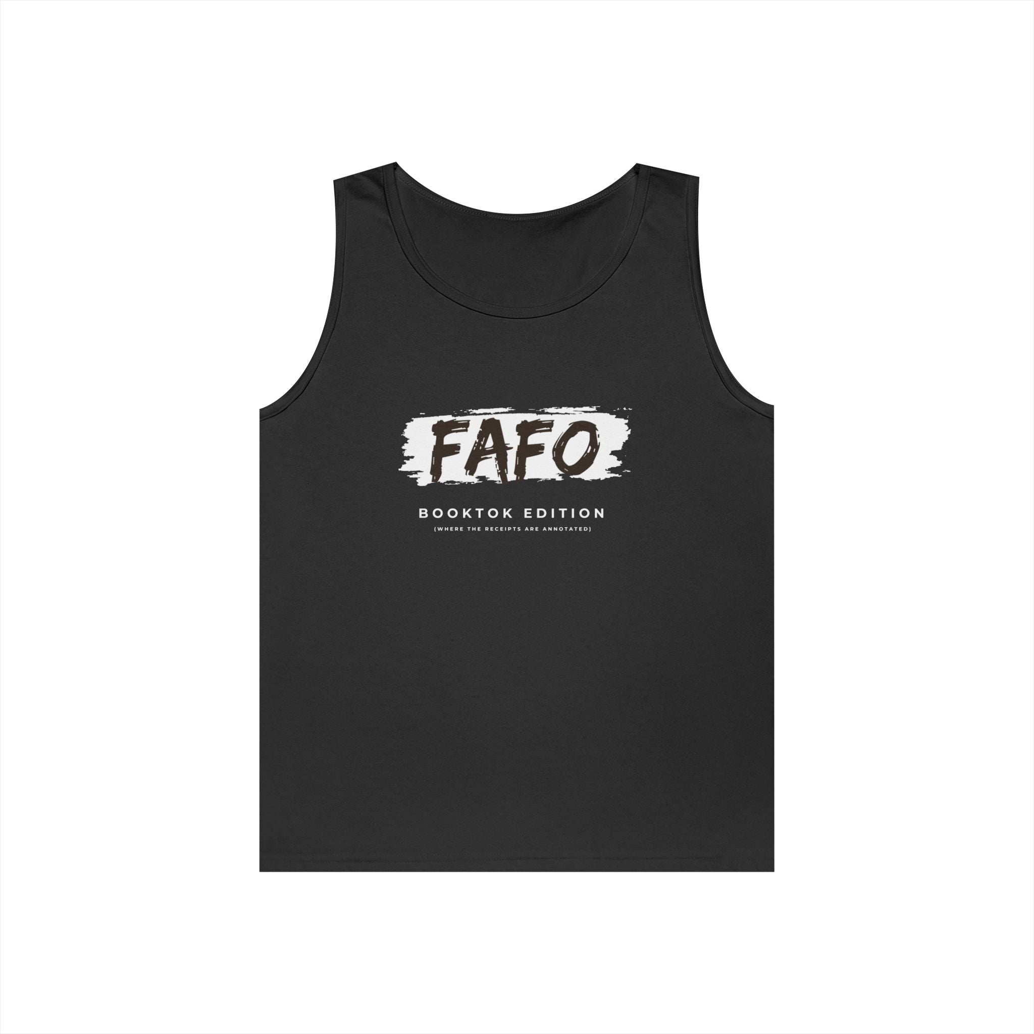 FAFO Mens Brush-Style Tank Top