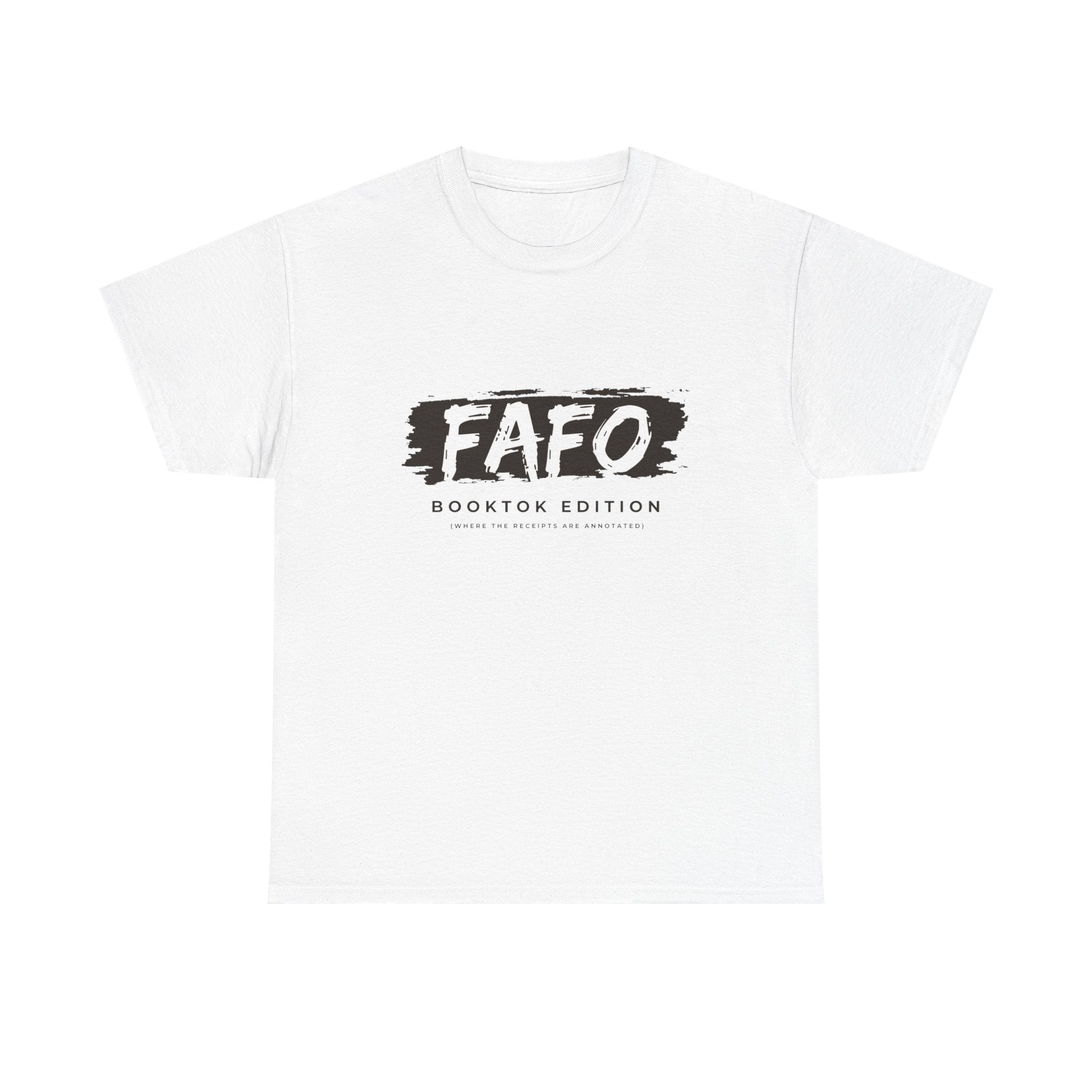 FAFO Booktok Edition Tee - Graphic White Crewneck T-Shirt