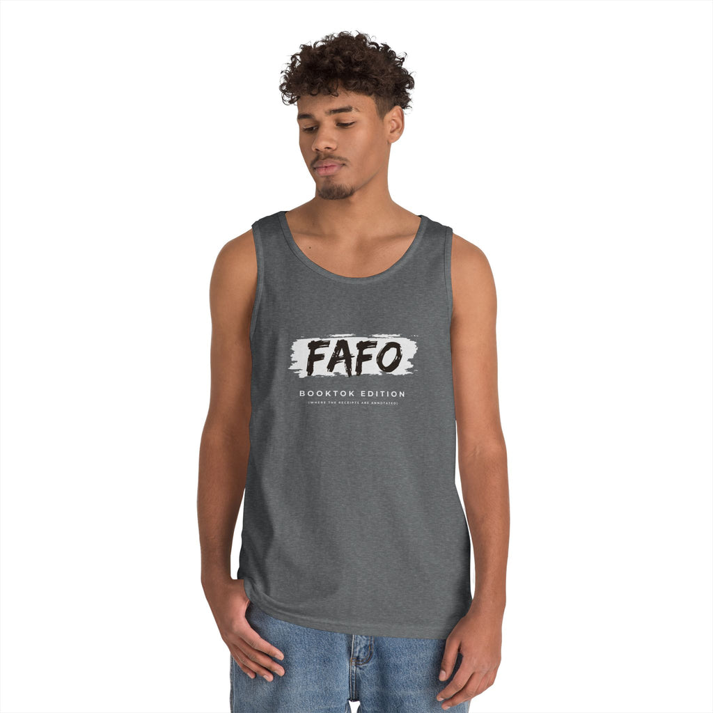 FAFO Mens Brush-Style Tank Top