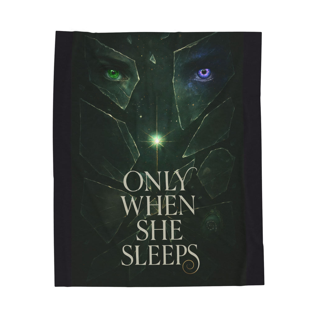 "Only When She Sleeps" Velveteen Throw