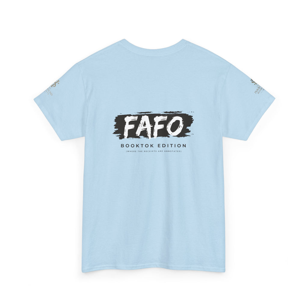 FAFO Booktok Edition Tee - Graphic White Crewneck T-Shirt
