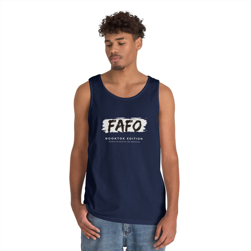 FAFO Mens Brush-Style Tank Top
