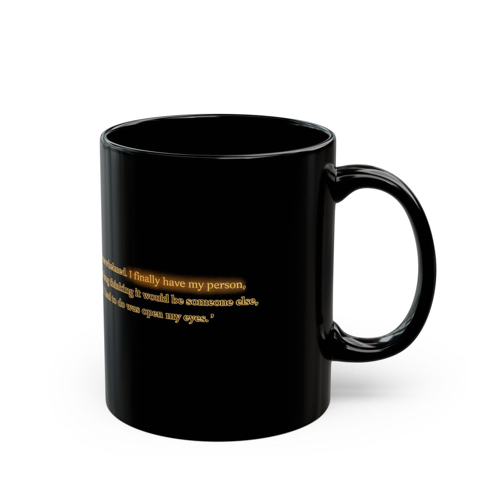 Moonlit Couple Black Mug — Romantic Quote Coffee Cup (11oz/15oz)