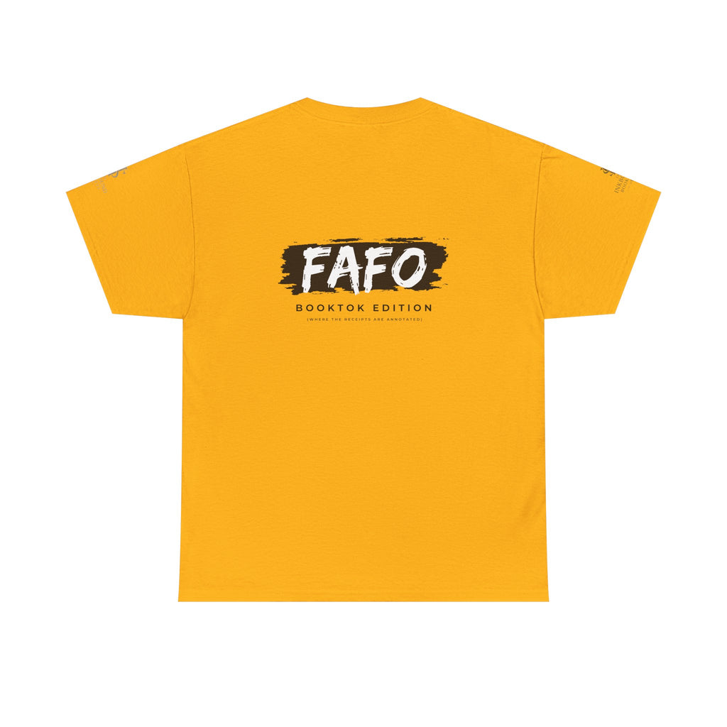 FAFO Booktok Edition Tee - Graphic White Crewneck T-Shirt