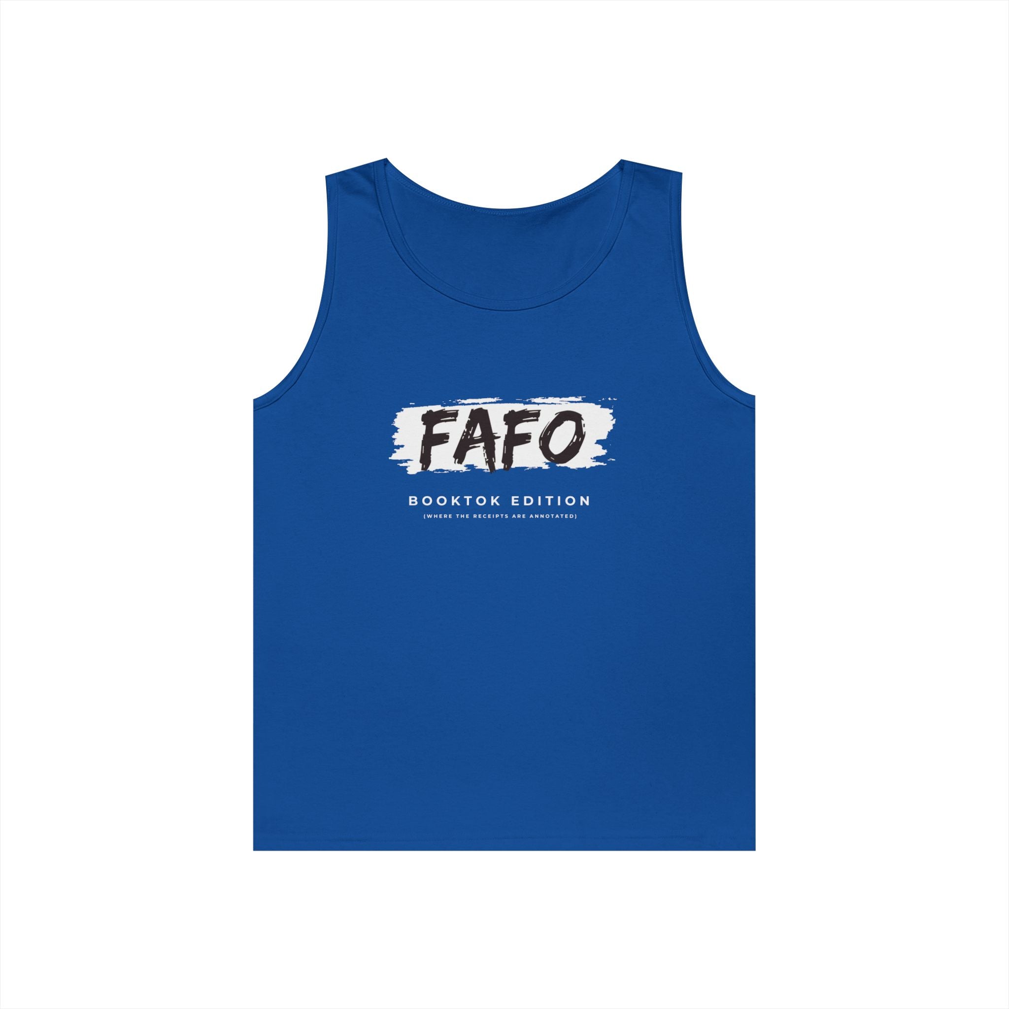 FAFO Mens Brush-Style Tank Top