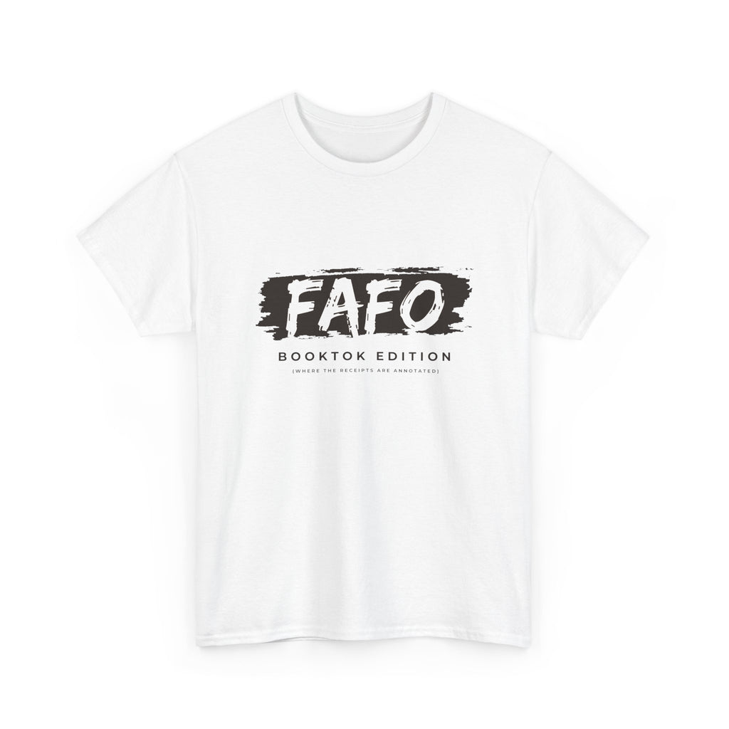 FAFO Booktok Edition Tee - Graphic White Crewneck T-Shirt