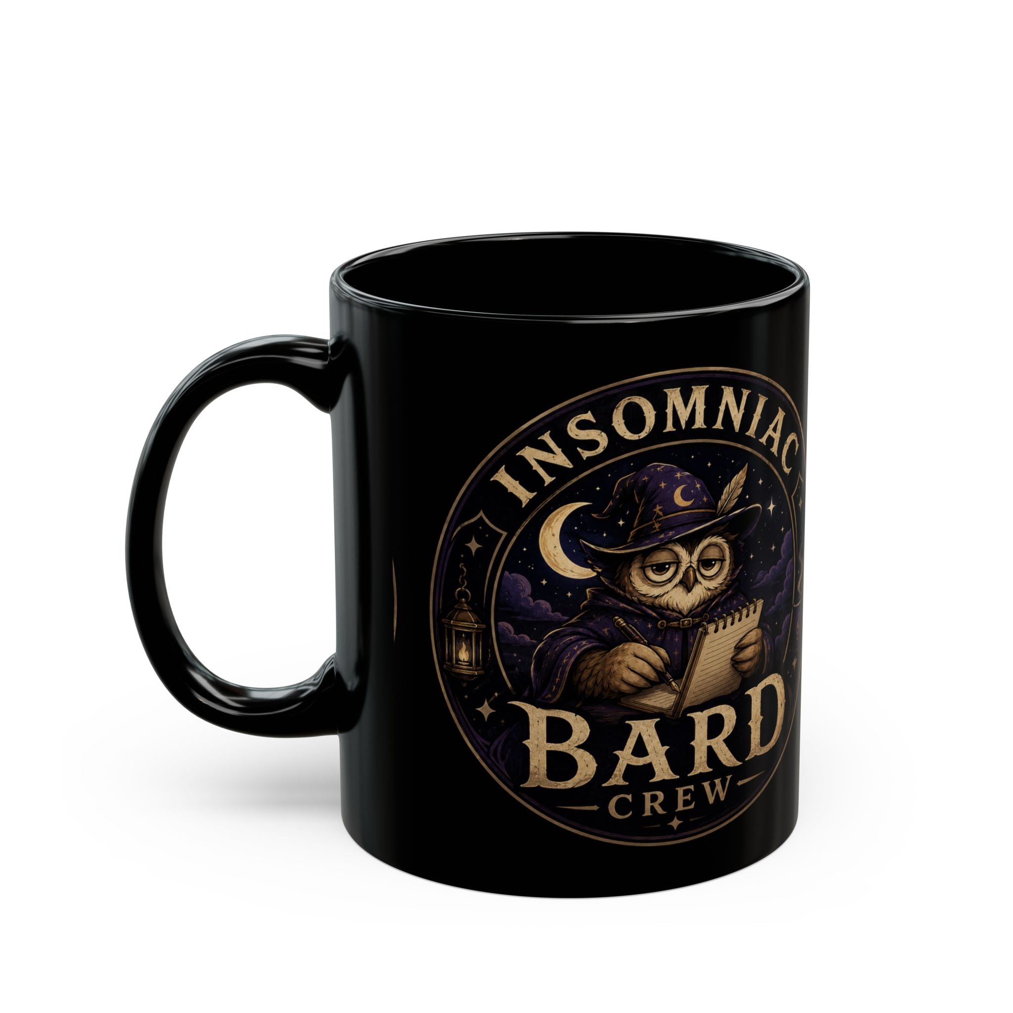 Insomniac Bard Crew Black Mug