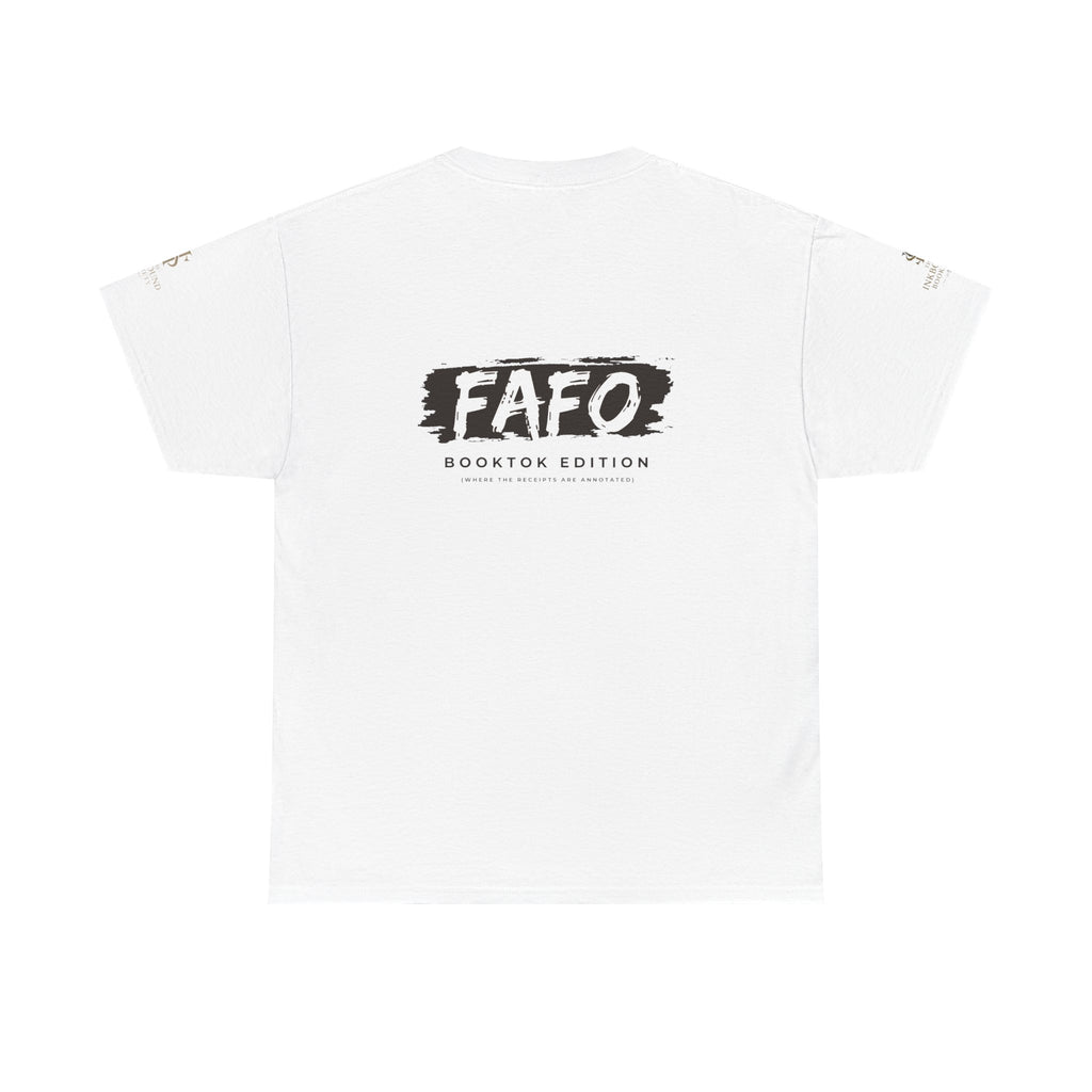 FAFO Booktok Edition Tee - Graphic White Crewneck T-Shirt
