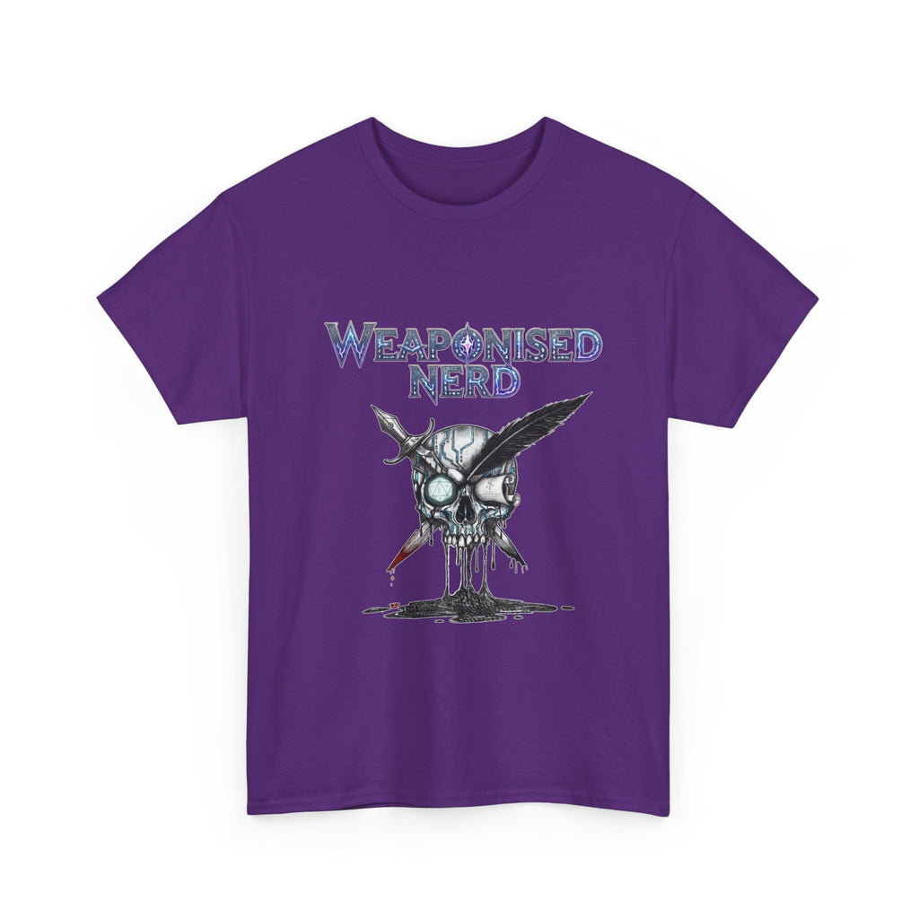 Weaponised Nerd Graphic Tee — Skull & Quill