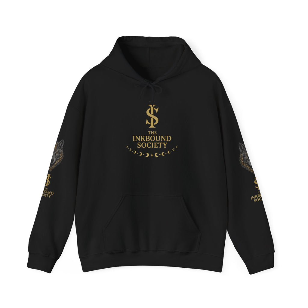 Inkbound Society Wolf Hoodie — 'Support Self-Published Independent Authors' Bookshop Logo