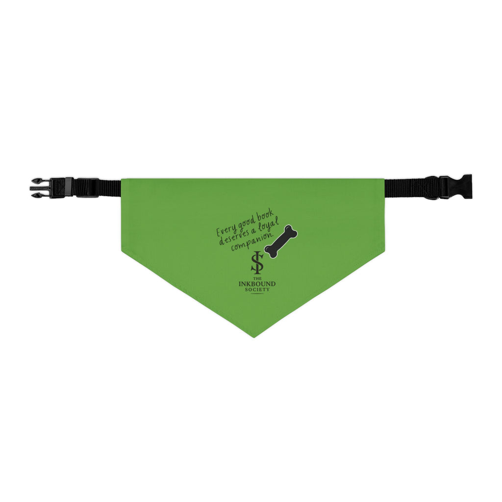 Pet Bandana Collar - 'Every Good Bone Deserves A Loyal Companion' Green Dog Bandana Collar