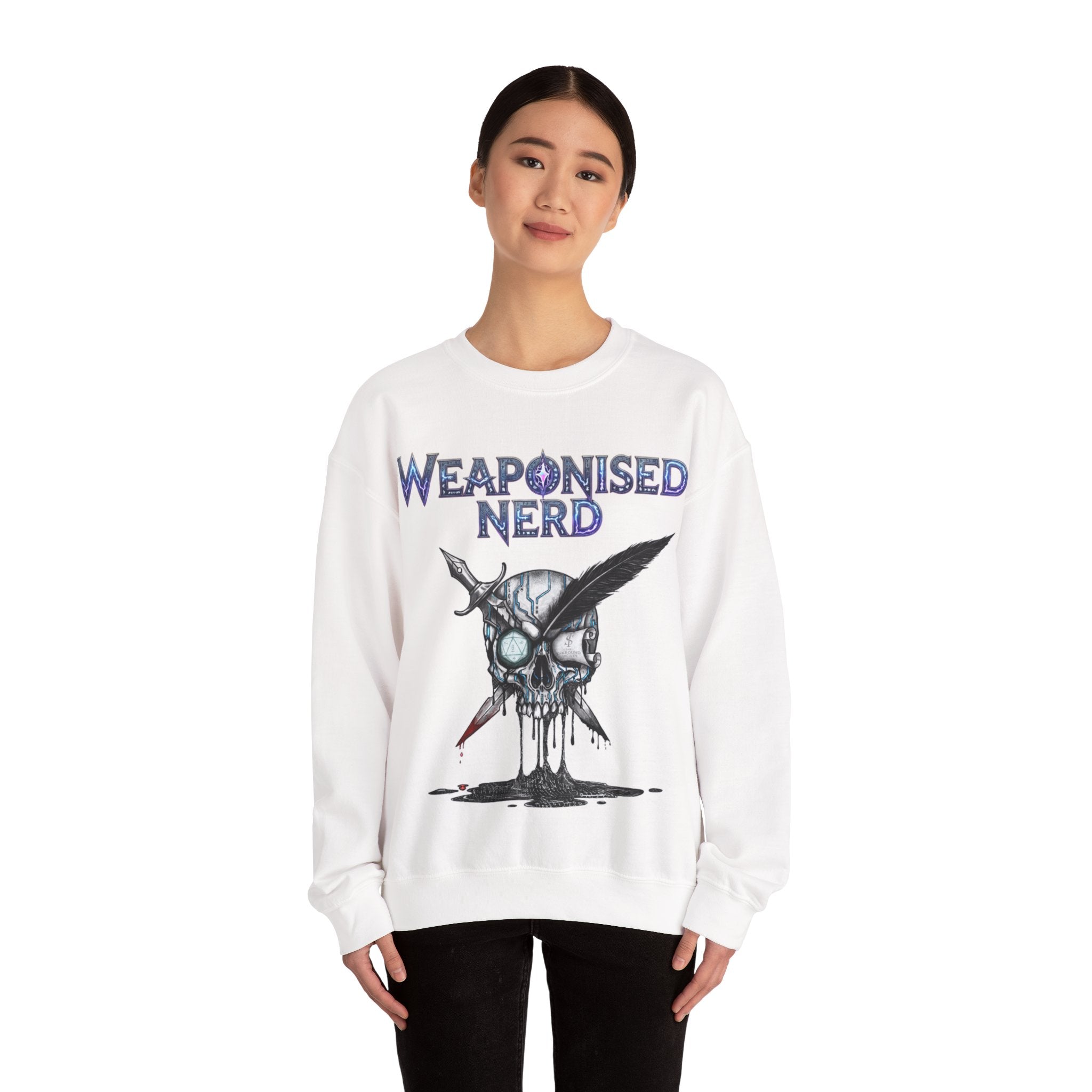Weaponised Nerd Sweatshirt – Skull & Quill Crewneck
