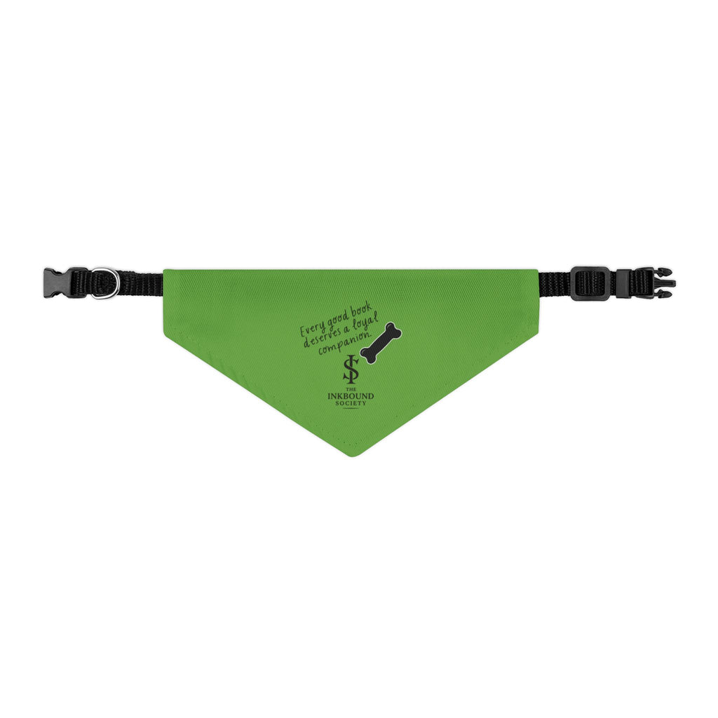 Pet Bandana Collar - 'Every Good Bone Deserves A Loyal Companion' Green Dog Bandana Collar