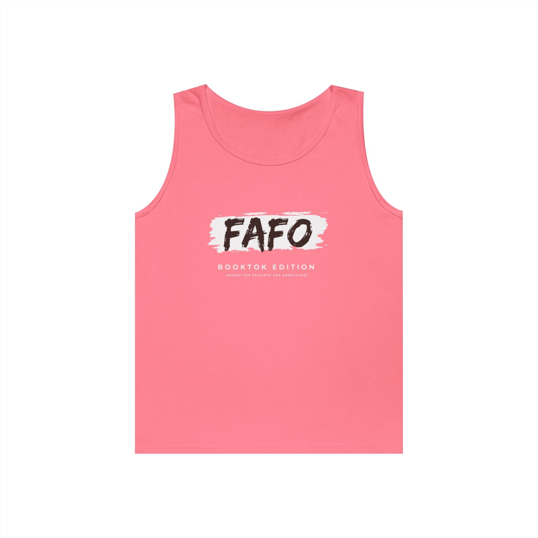 FAFO Mens Brush-Style Tank Top