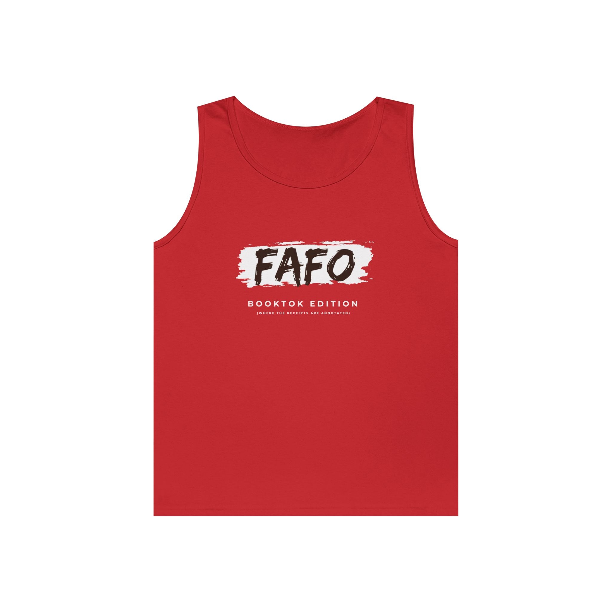 FAFO Mens Brush-Style Tank Top