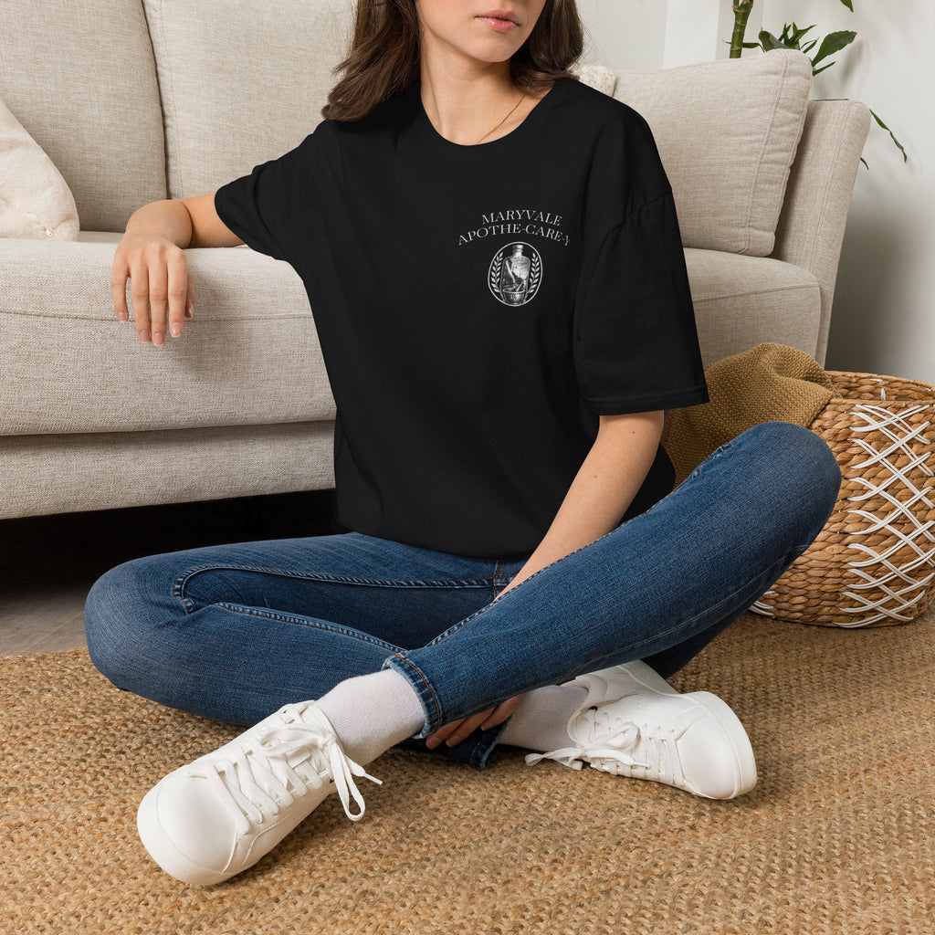 Maryvale Apothecary Vintage Logo T‑Shirt — Wanting;Sleep Book Merch