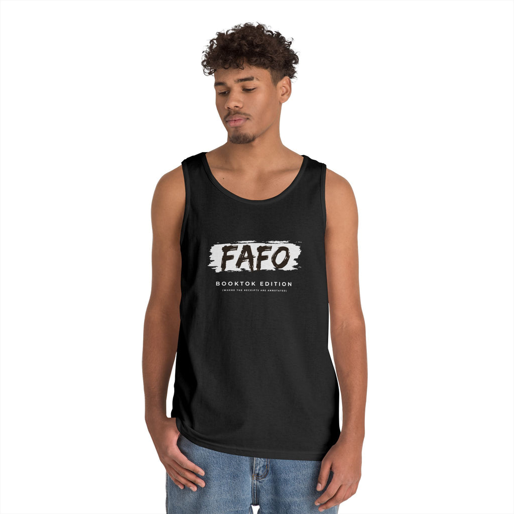 FAFO Mens Brush-Style Tank Top