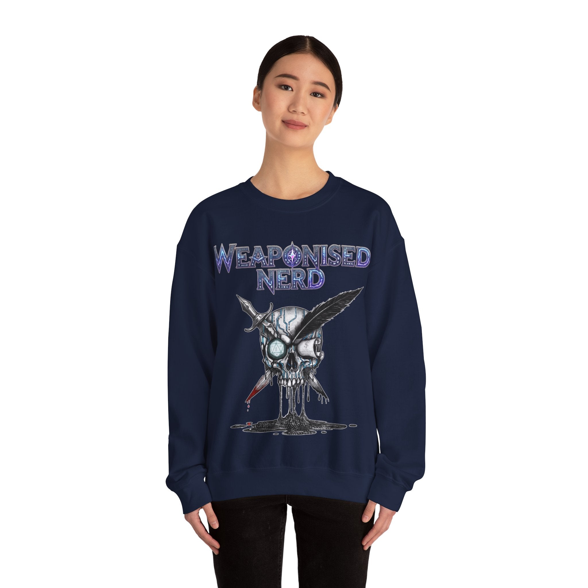 Weaponised Nerd Sweatshirt – Skull & Quill Crewneck
