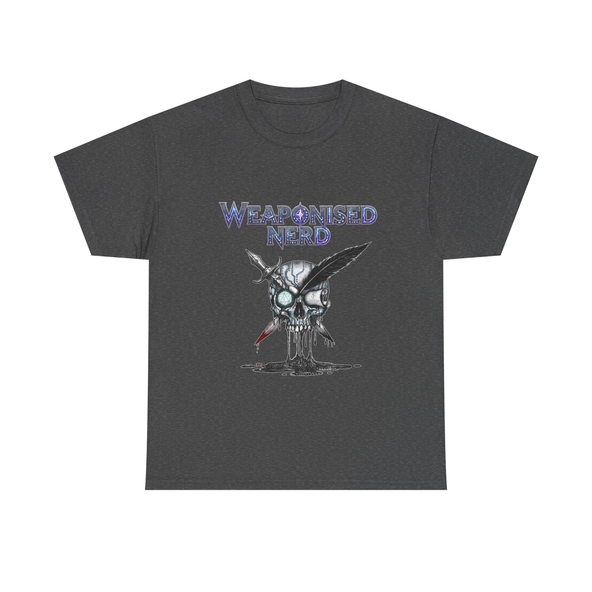 Weaponised Nerd Graphic Tee — Skull & Quill
