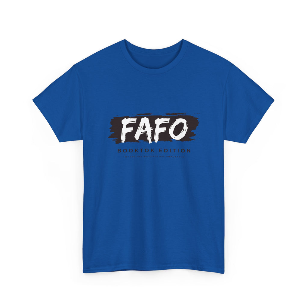 FAFO Booktok Edition Tee - Graphic White Crewneck T-Shirt