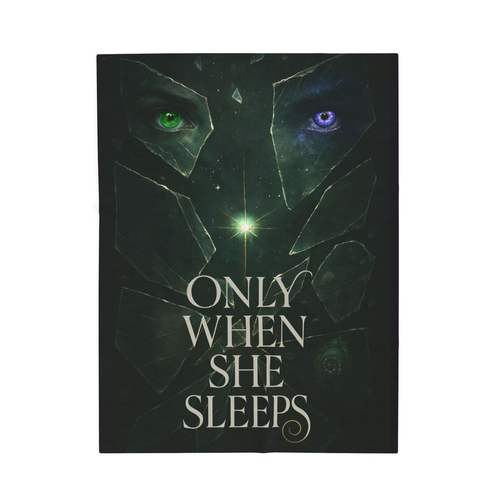 "Only When She Sleeps" Velveteen Throw