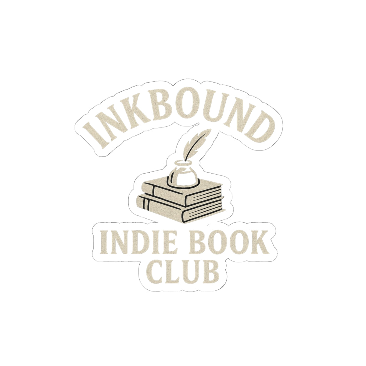 Inkbound Indie Book Club Sticker — Kiss-Cut Sticker