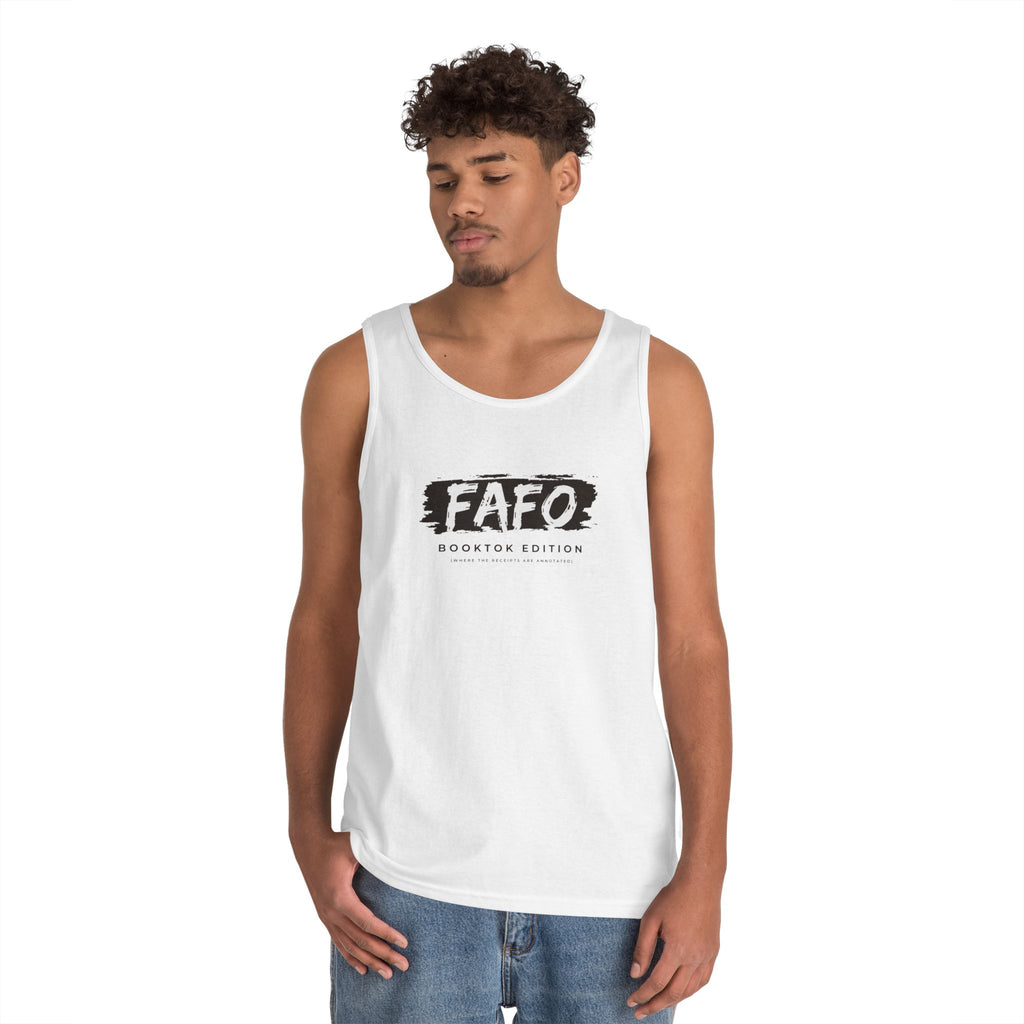 FAFO Mens Brush-Style Tank Top