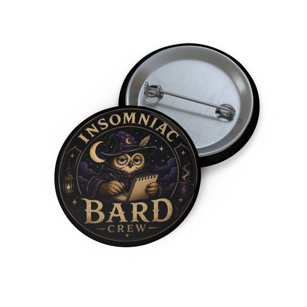Insomniac Bard Crew Pin Button