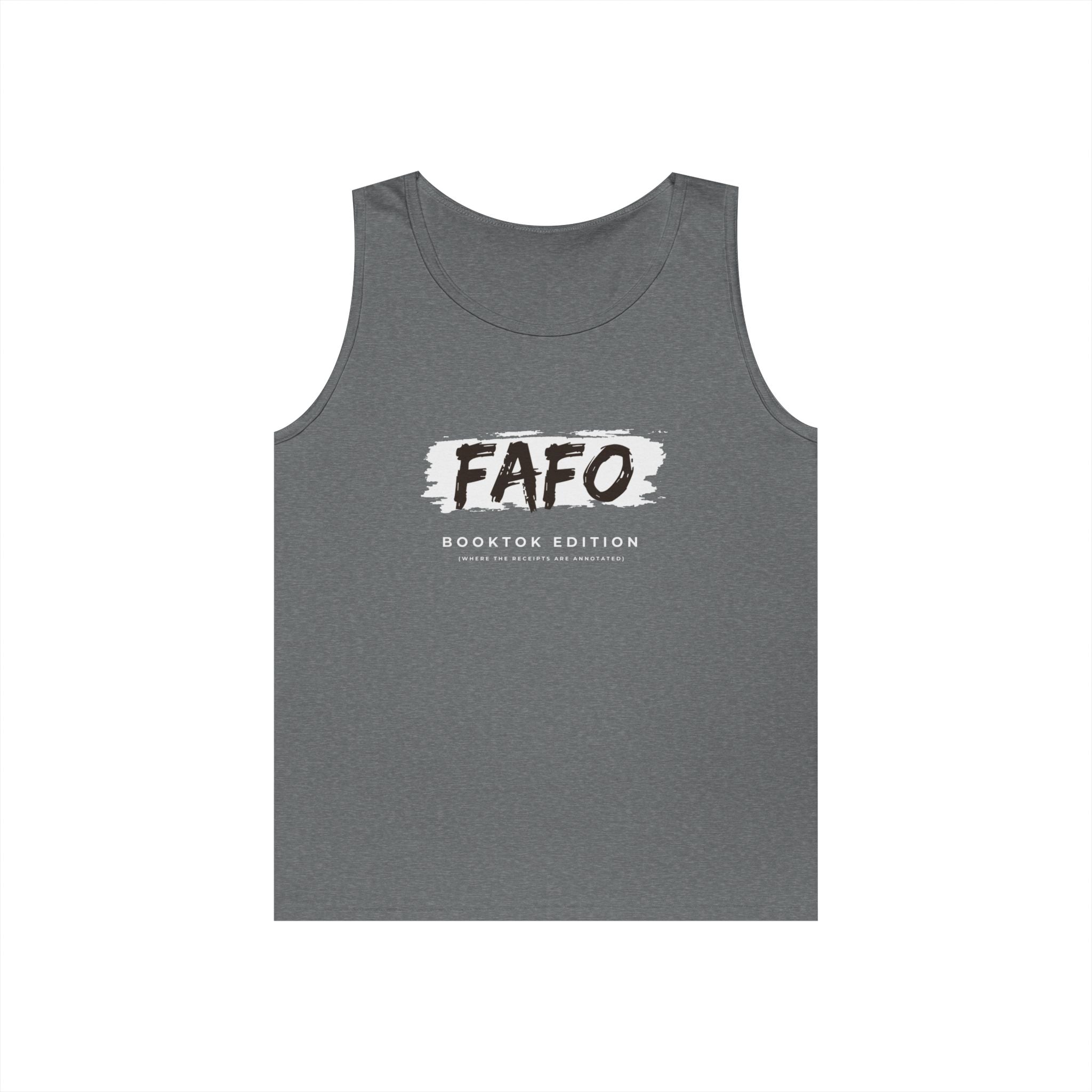 FAFO Mens Brush-Style Tank Top