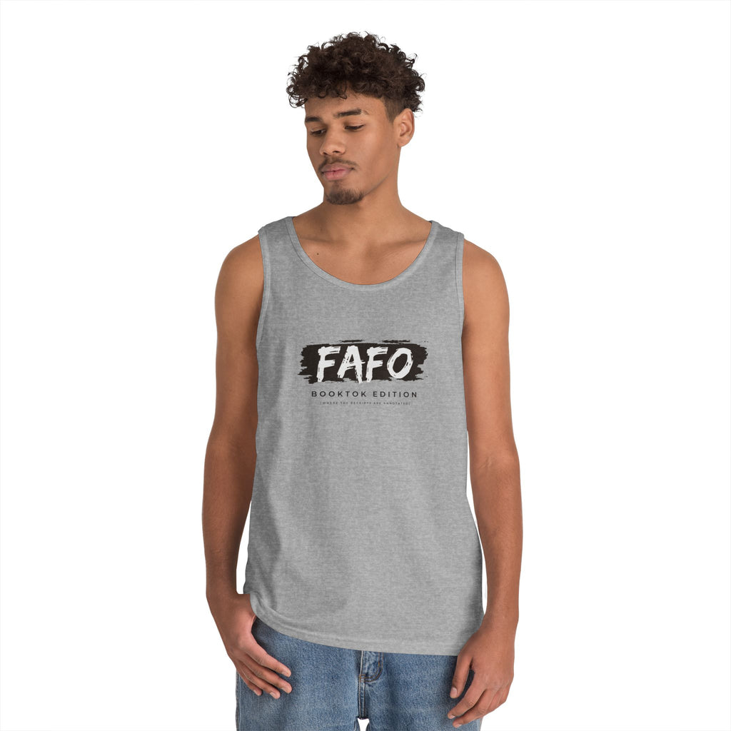 FAFO Mens Brush-Style Tank Top