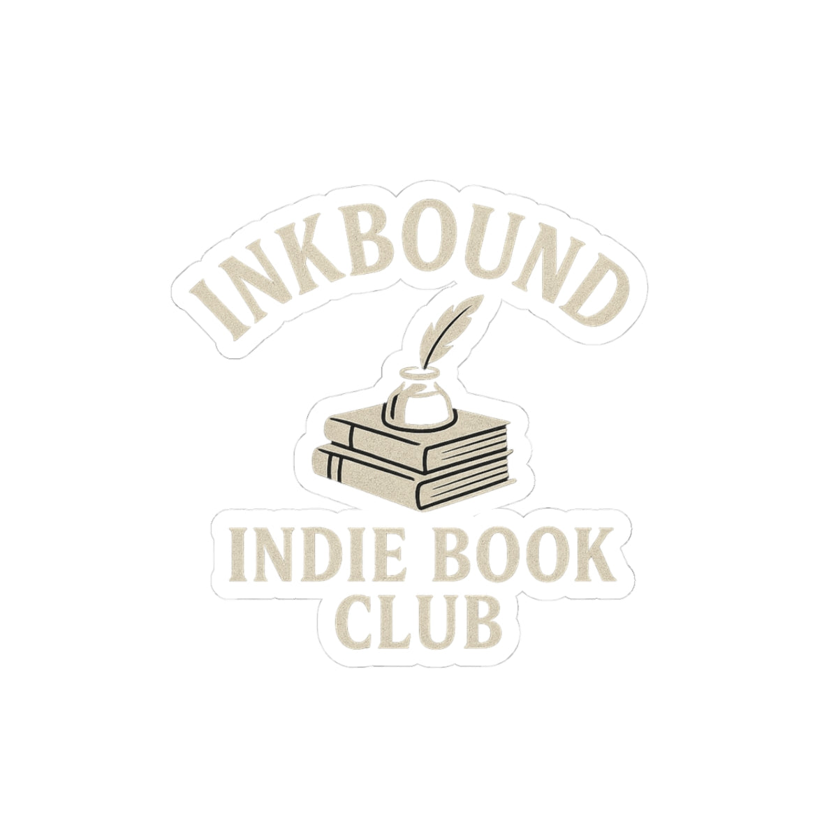 Inkbound Indie Book Club Sticker — Kiss-Cut Sticker