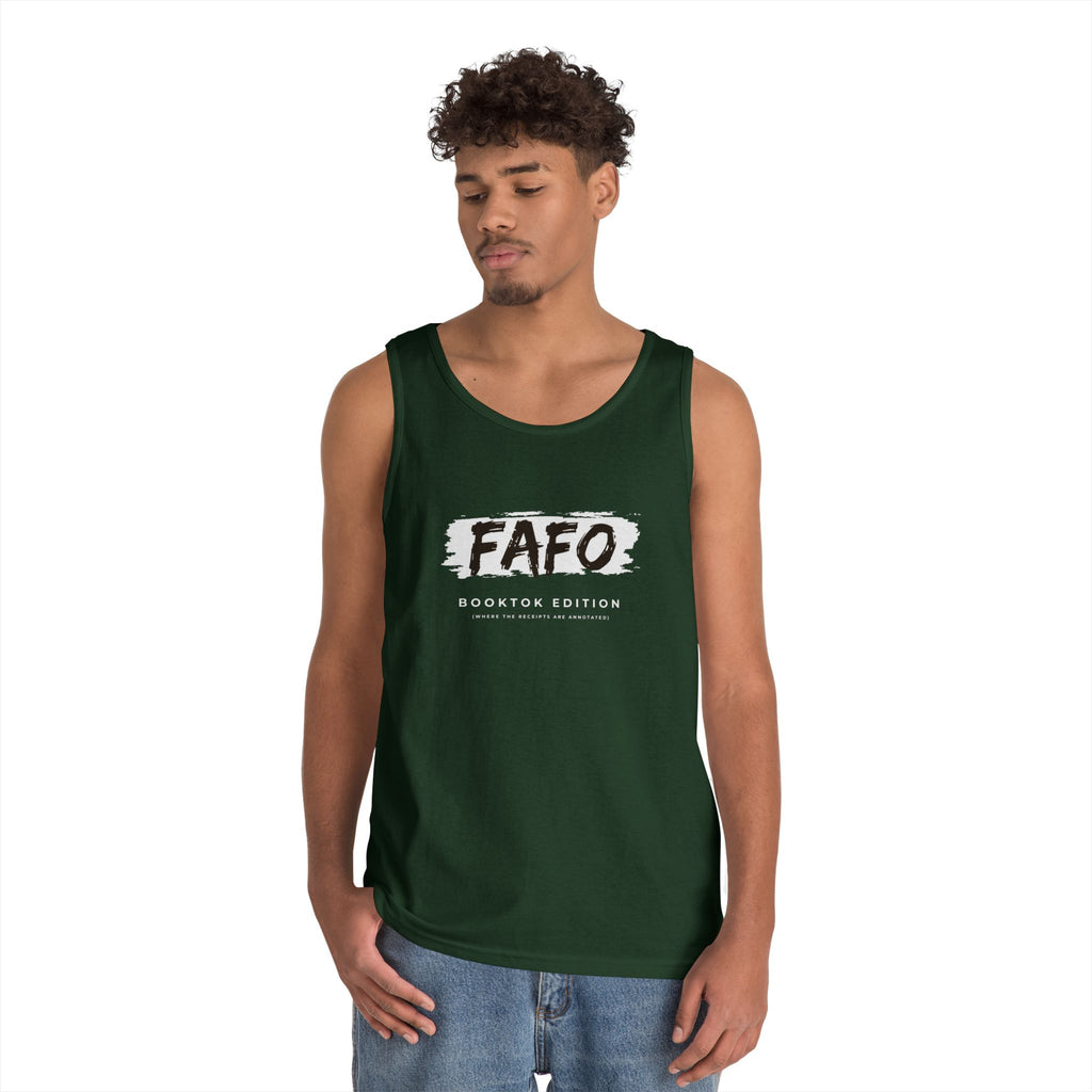 FAFO Mens Brush-Style Tank Top