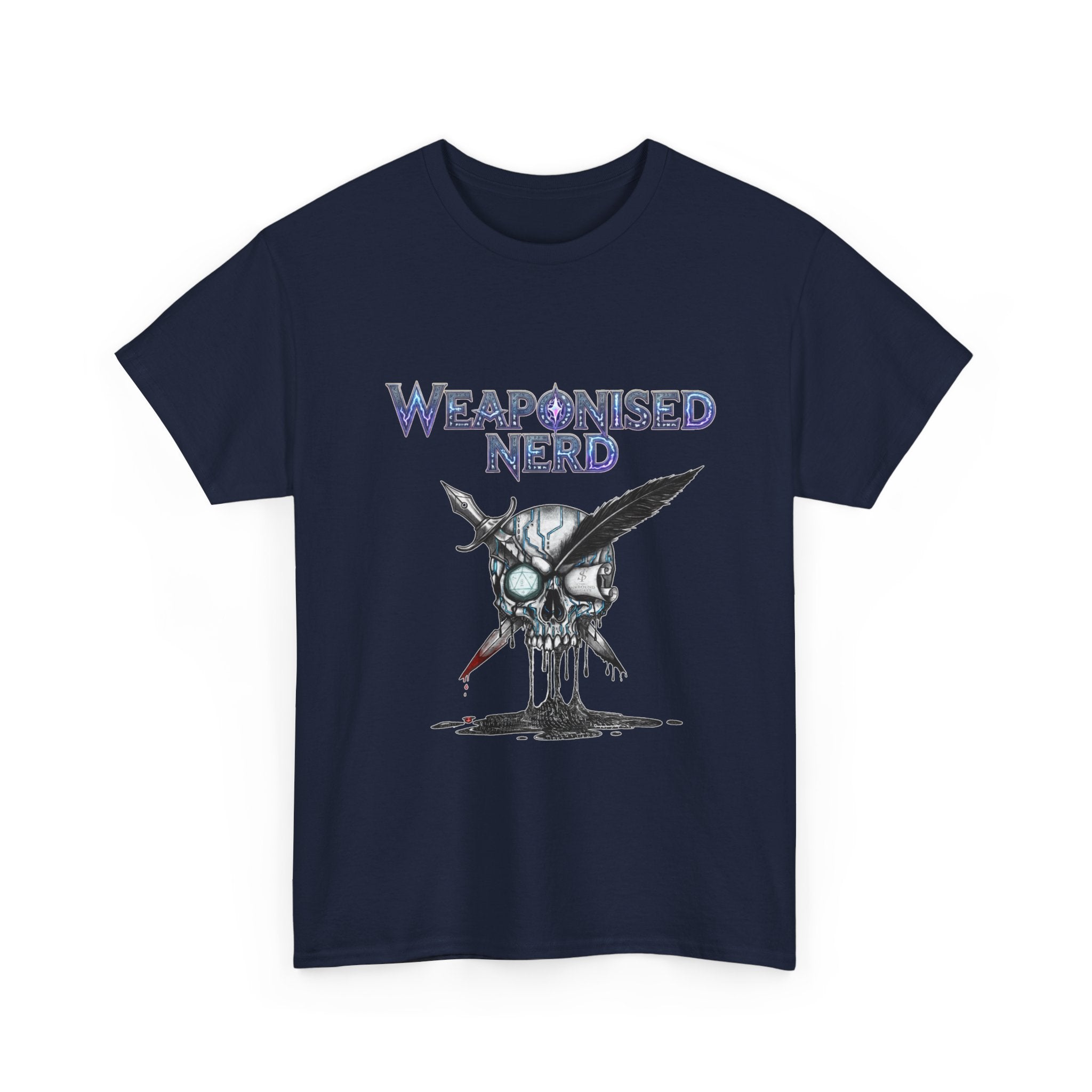 Weaponised Nerd Graphic Tee — Skull & Quill
