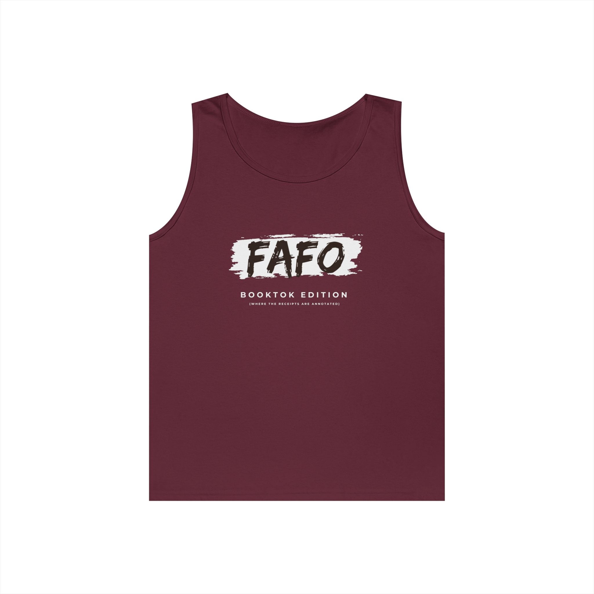 FAFO Mens Brush-Style Tank Top