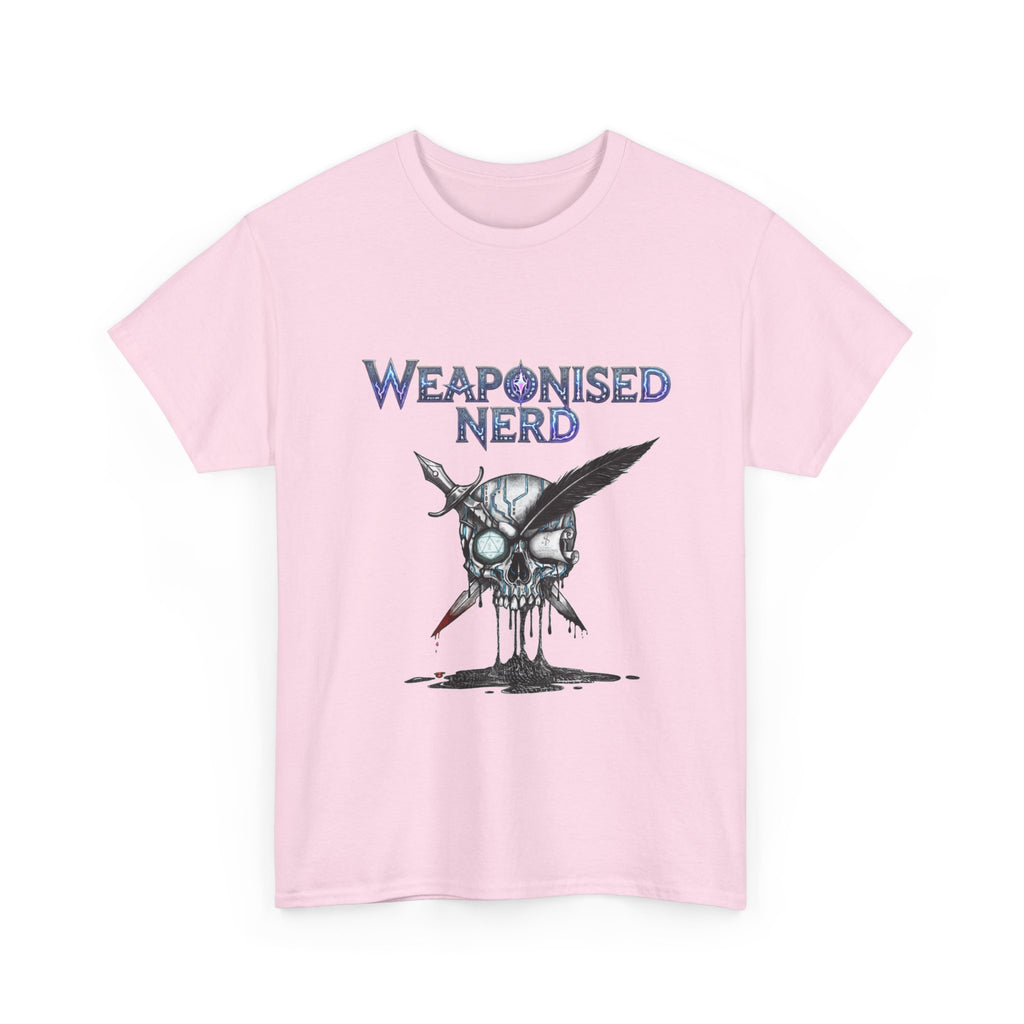 Weaponised Nerd Graphic Tee — Skull & Quill