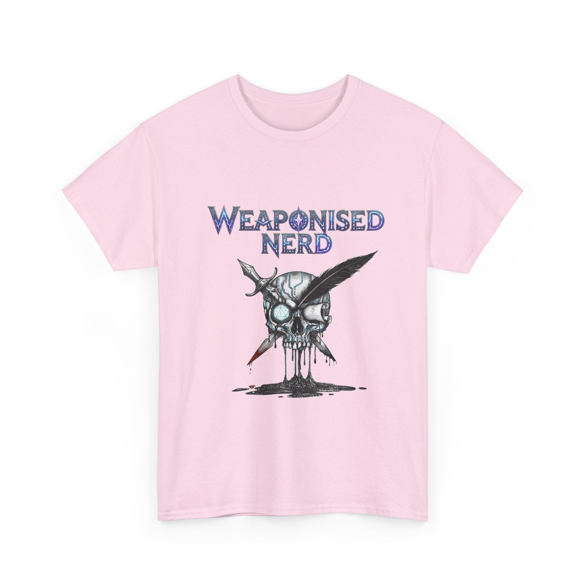 Weaponised Nerd Graphic Tee — Skull & Quill