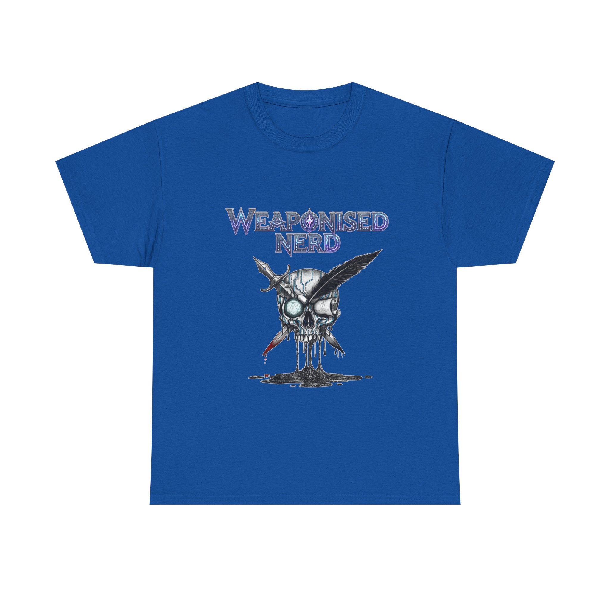 Weaponised Nerd Graphic Tee — Skull & Quill