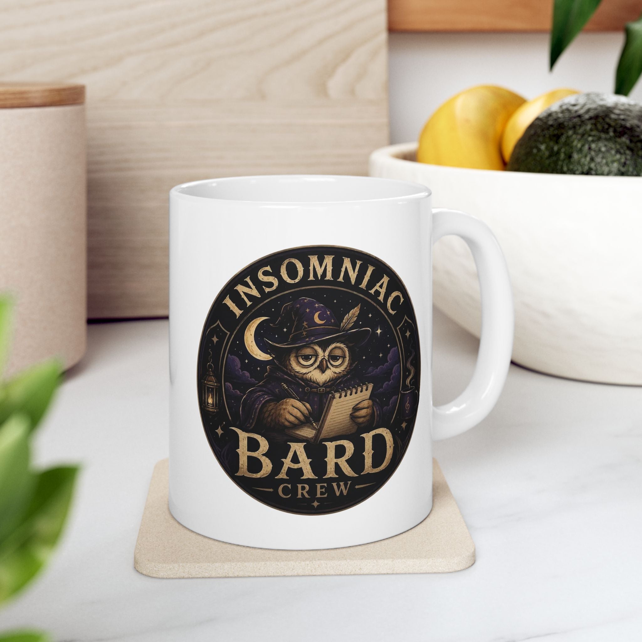 Insomniac Bard Crew Coffee Cup (11oz & 15oz)