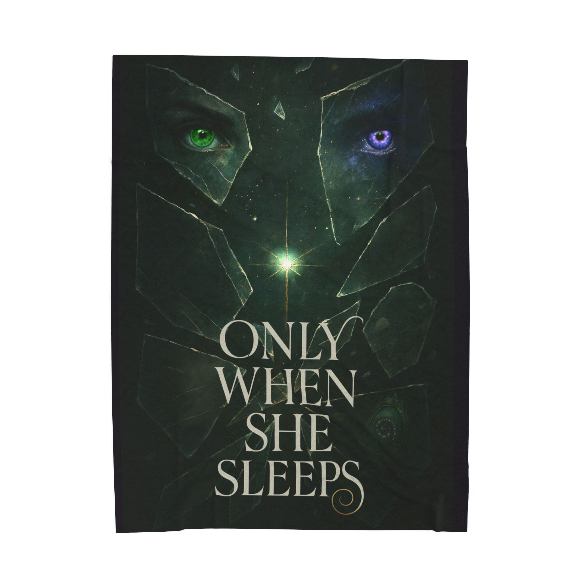 "Only When She Sleeps" Velveteen Throw