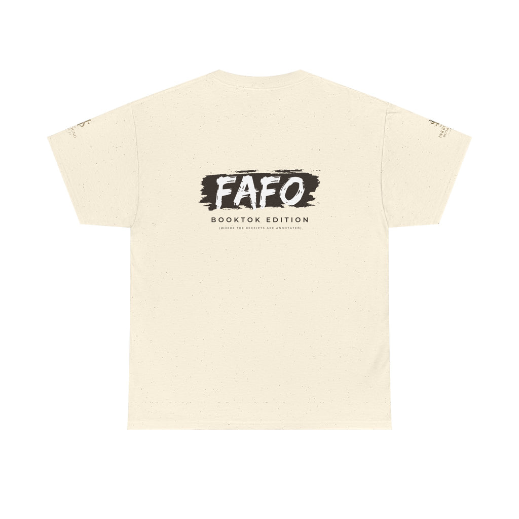 FAFO Booktok Edition Tee - Graphic White Crewneck T-Shirt