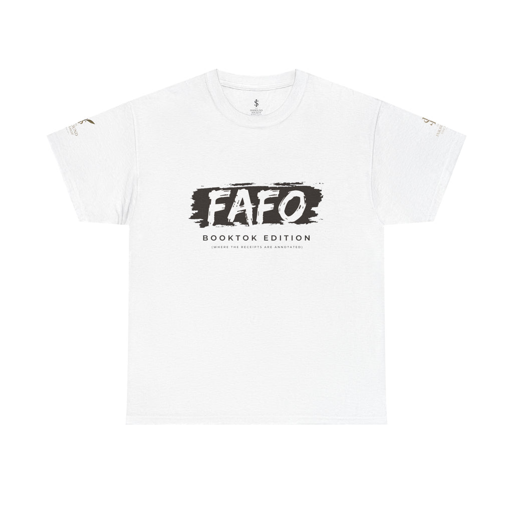 FAFO Booktok Edition Tee - Graphic White Crewneck T-Shirt