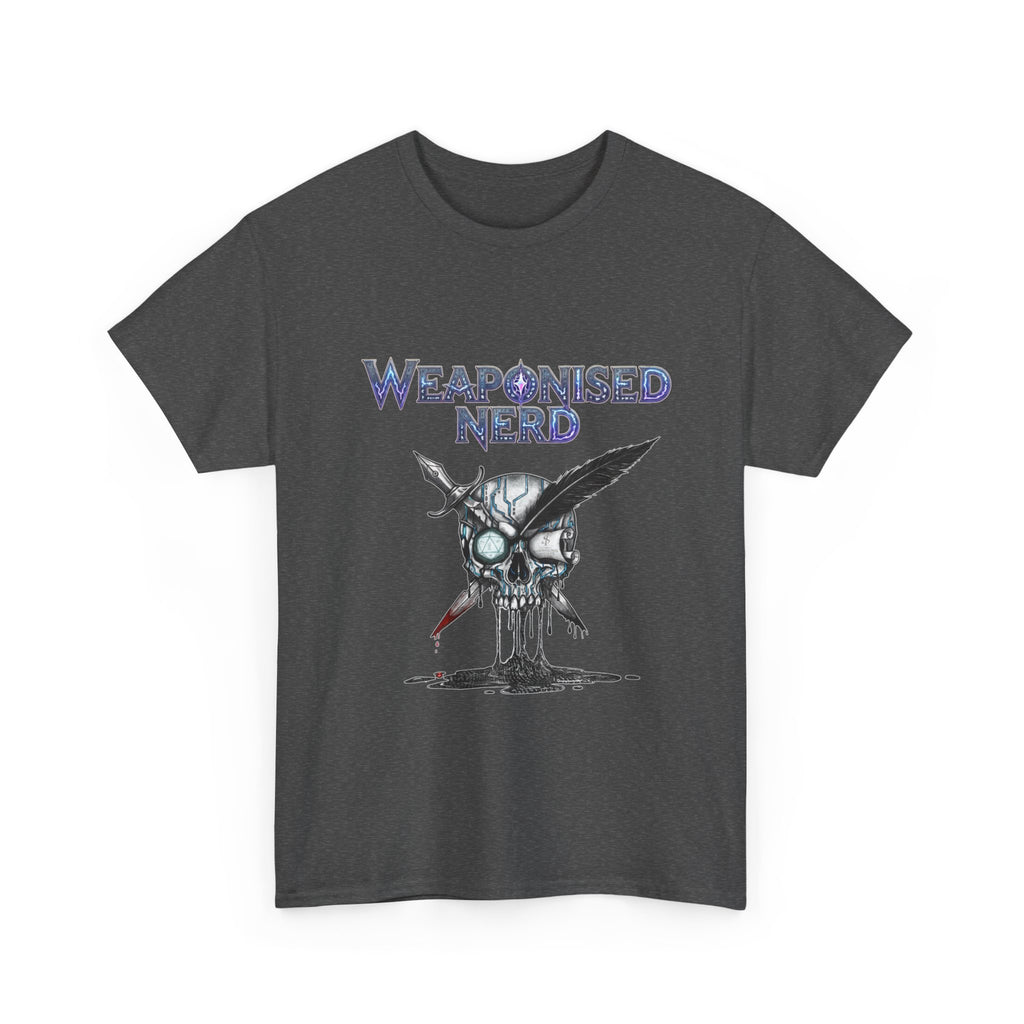 Weaponised Nerd Graphic Tee — Skull & Quill