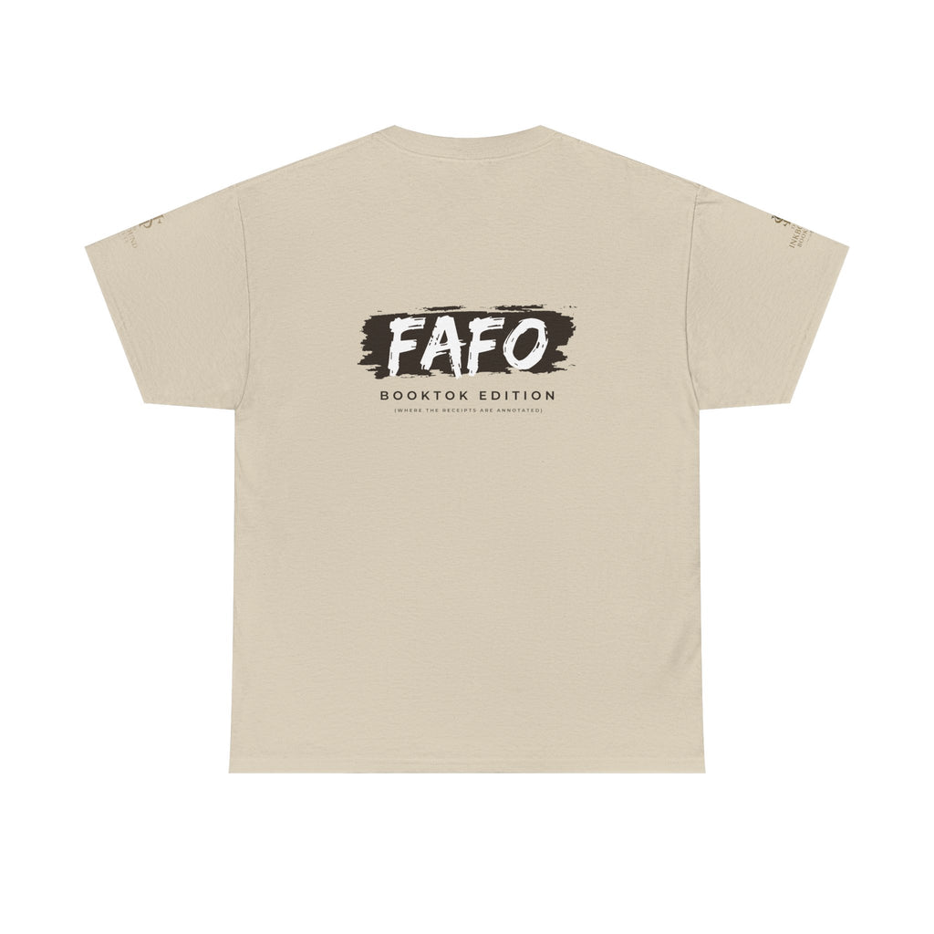 FAFO Booktok Edition Tee - Graphic White Crewneck T-Shirt