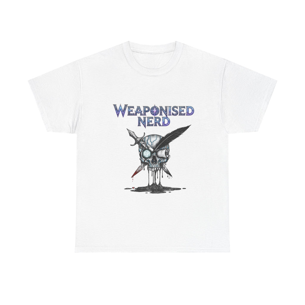 Weaponised Nerd Graphic Tee — Skull & Quill