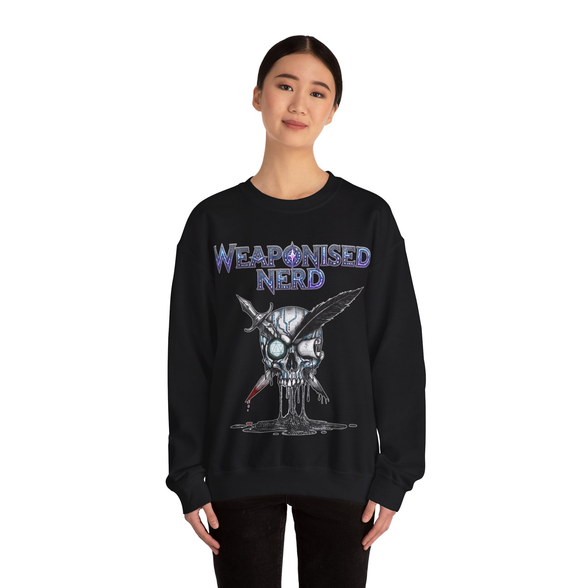 Weaponised Nerd Sweatshirt – Skull & Quill Crewneck