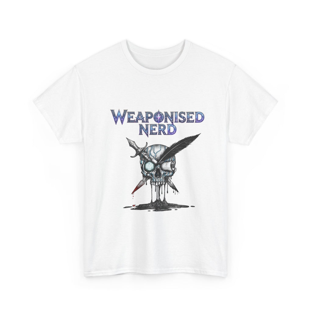 Weaponised Nerd Graphic Tee — Skull & Quill