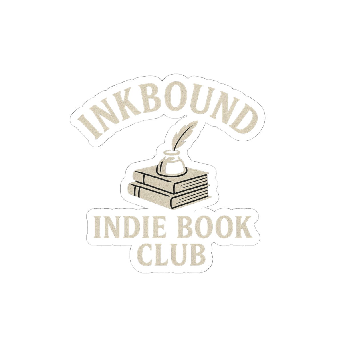 Inkbound Indie Book Club Sticker — Kiss-Cut Sticker