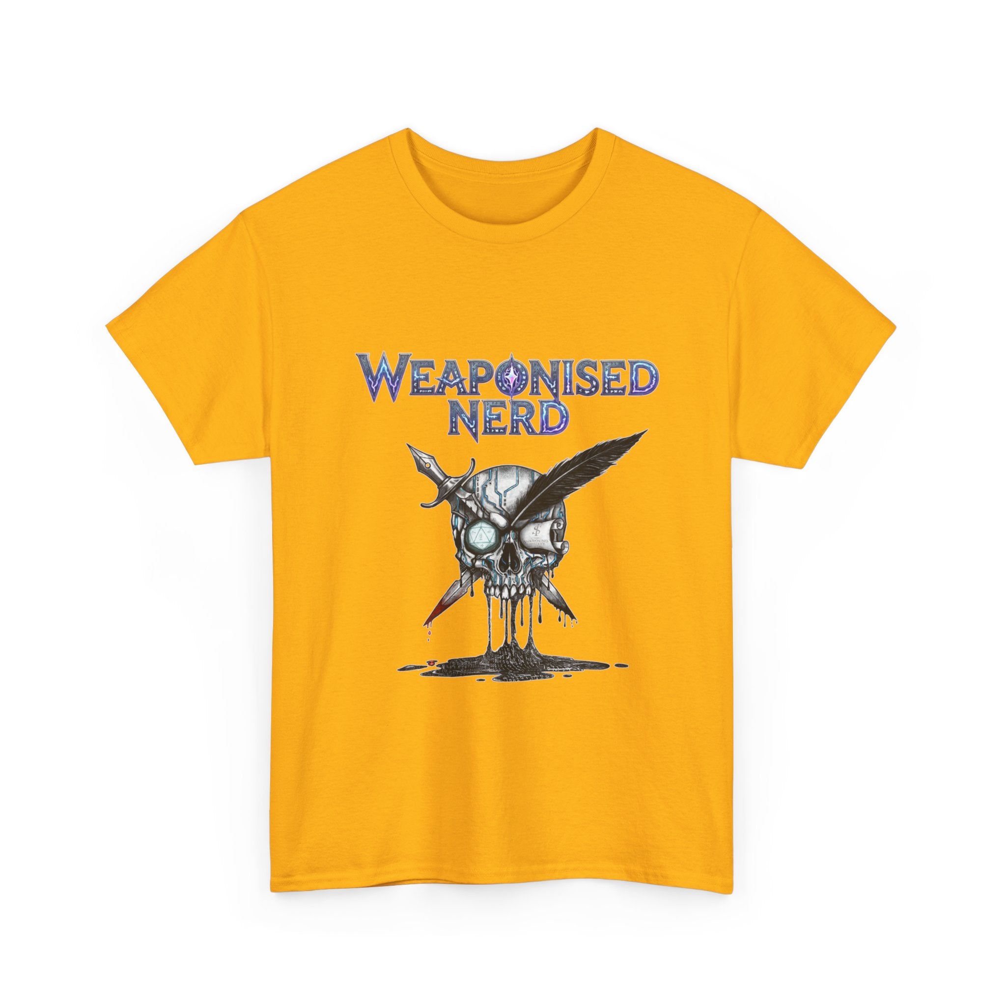 Weaponised Nerd Graphic Tee — Skull & Quill